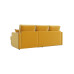Угловой диван-кровать Квест, еврокнижка, 142х194 см, Желтый, рогожка