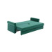 Прямой диван-кровать Имола, еврокнижка, 143х201 см, Зеленый, велюр